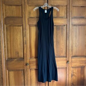 Black tank style maxi dress - small